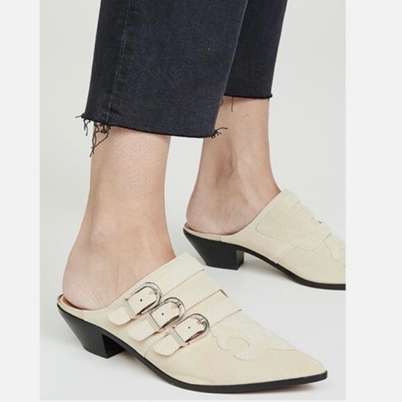 Joie Shoes - Joie Cabery Birch Western Mules 38